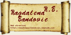 Magdalena Bandović vizit kartica